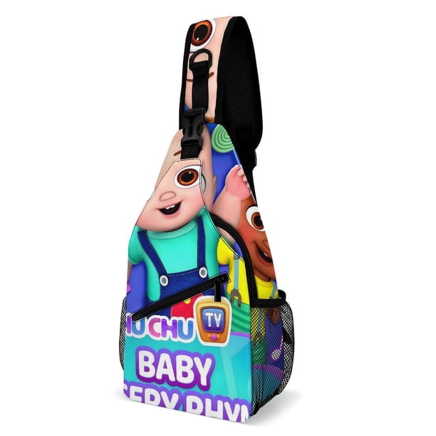 Chu Chu TV Riñonera Bandolera con Estampado Integral para Hombres y Mujeres, Bolso Cruzado Gráfico de Tendencia, Mochila de Hombro Streetwear para Ciclismo y Deportes, Riñonera Versátil Casual