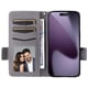 thumbnail image 2 of Funda Cartera para iPhone 17 Pro Tapa Flip con Ranuras y Soporte Gris, 2 of 5