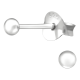 thumbnail image 1 of Aros Pequeños Mini Pendientes Esferas 2 Mm Plata 925, 1 of 3