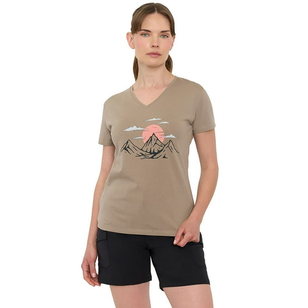 Polera Outdoor Mujer Fun Taupe Corona