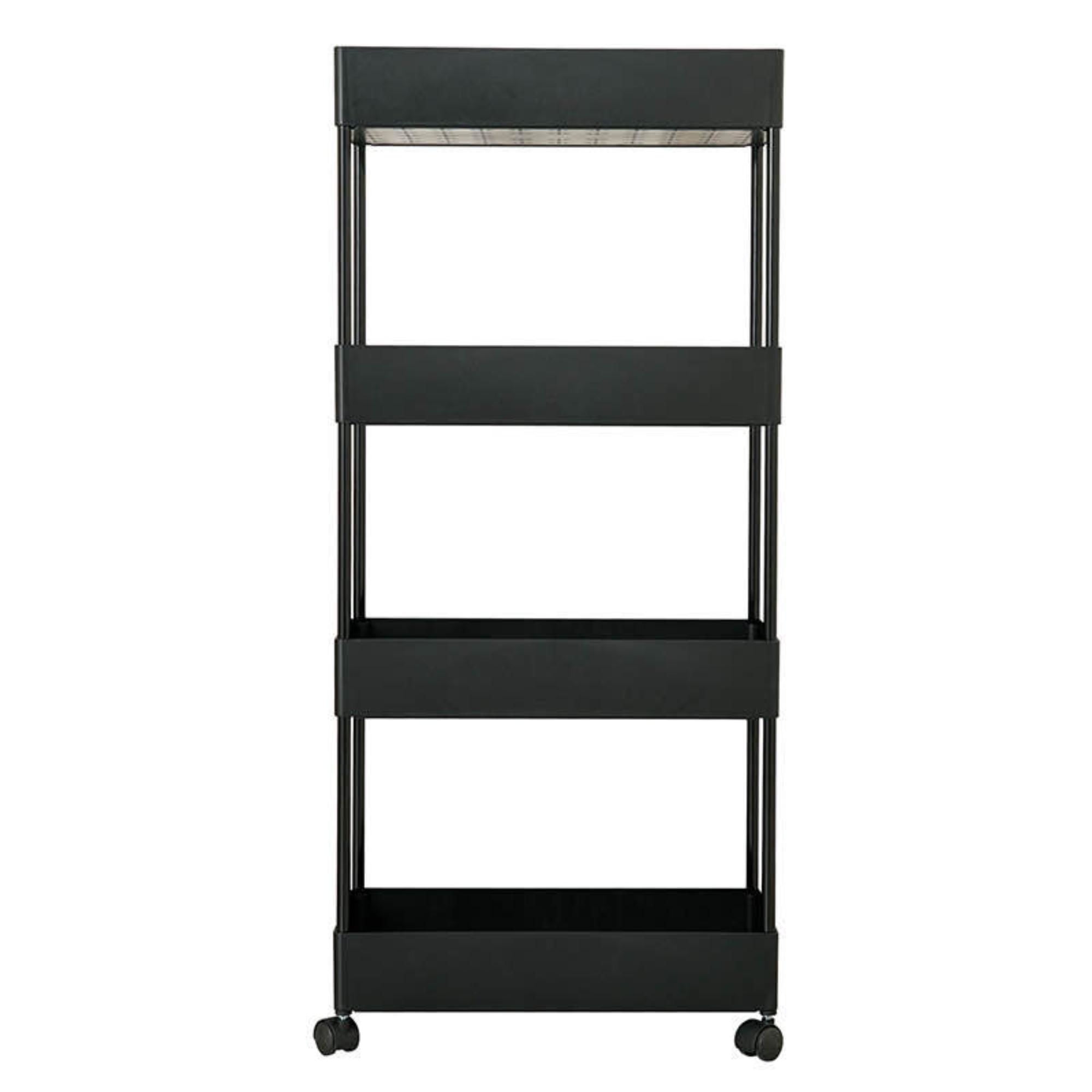Mainstays - Carro Davey 4 Bandejas Negro