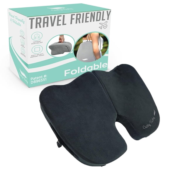 Cojín De Asiento Coccyx Premium Plegable De Viaje