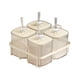 thumbnail image 5 of Caja De Condimentos Dividida, Plato Multifuncional Para Dulces Y Nueces Para El Hogar, Sala De Estar, Fiesta, 4 Rejillas, 5 of 6
