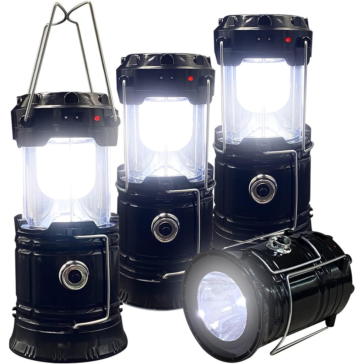 Linterna Led Camping Xtauto Plegable 1600mah Solar Usb