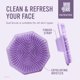 thumbnail image 4 of Face Scrubber Scrub®, silicona antimicrobiana, color morado, 4 of 6