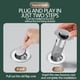 thumbnail image 5 of 1 tapón para lavabo de baño, filtro de desagüe emergente con cesta de filtro extraíble de acero inoxidable, filtro de desagüe universal con colador., 5 of 6