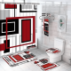 thumbnail image 3 of Set Juego De Baño 4 Piezas Con Cortina Deco Hogar Completo, 3 of 6