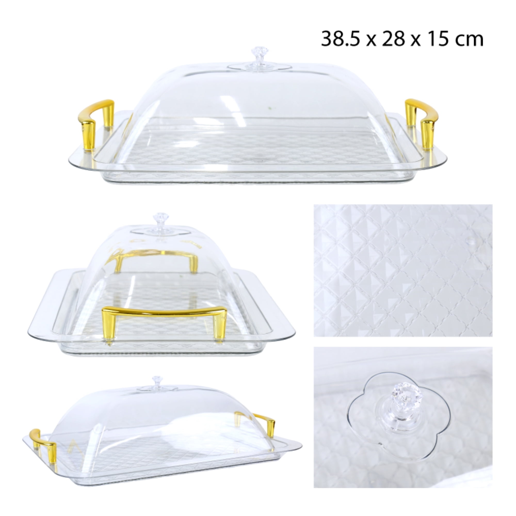 Ventitas Candy Bar - Bandeja Rectangular Con Tapa