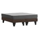 thumbnail image 5 of Cama 2 plazas con colchón 21 cm y respaldo Café – base matrimonial tapizada, 5 of 6