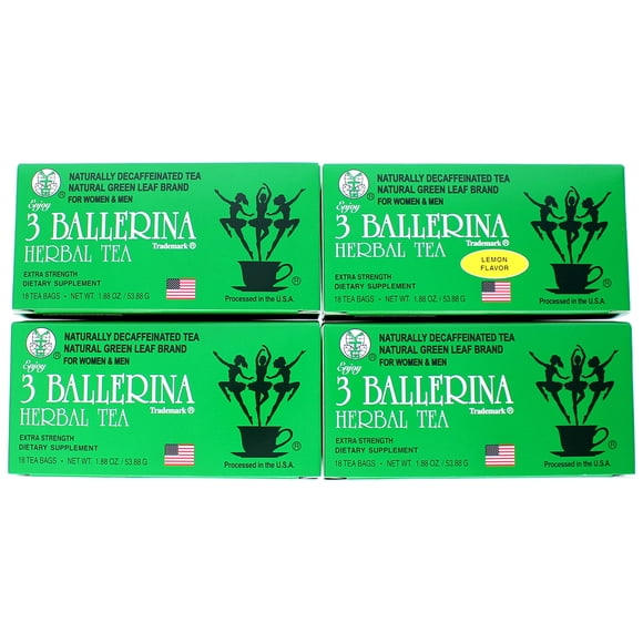 Paquete Detox de Té Verde 3 Ballerina – 72 bolsitas