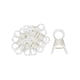 thumbnail image 1 of 100 Piezas Clips Para Plantas De Jardín Abrazaderas Para Flores Clips Para Tallos De Enredadera Para Rosas 2,0 Cm Transparente, 1 of 5