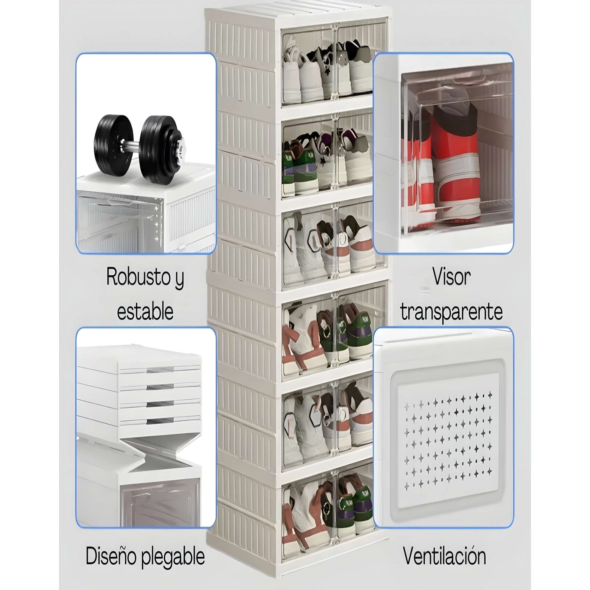 Genérico - Zapatero - Organizador Doble 6 Niveles Para 12 Pares