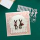 thumbnail image 4 of Troquel metálico de corte con diseño de conejo de Pascua y cerca para scrapbooking, 4 of 8