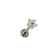 thumbnail image 1 of Piercing punto de luz flor titanio ASTM F136 G23 plateado, 1 of 3