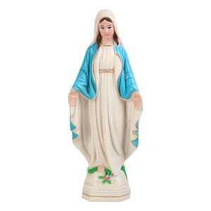 Magideal - Figura De La Santísima Virgen María, Estatua De La Santísima Virgen María, Figura De La Santísima Virgen María, Escultura De Personaje Para Sala De Es 10Cm