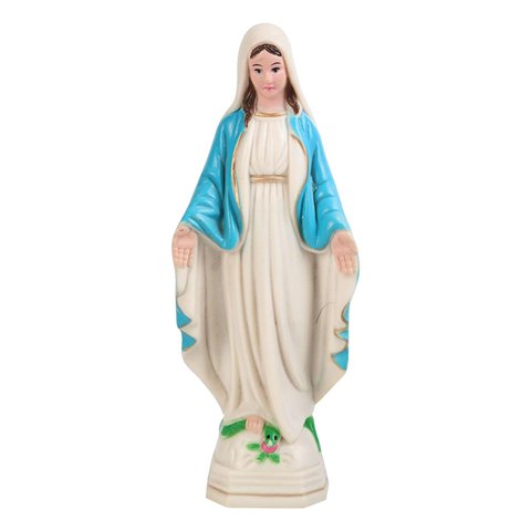 Magideal - Figura De La Santísima Virgen María, Estatua De La Santísima Virgen María, Figura De La Santísima Virgen María, Escultura De Personaje Para Sala De Es 10Cm