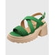 thumbnail image 1 of Sandalia cruzada petate Verde, 1 of 5