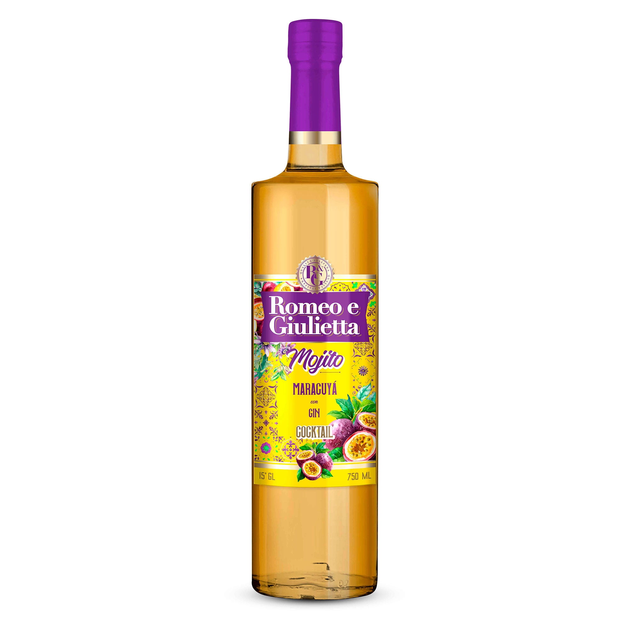 Cóctel Botella Mojito Maracuya Y Menta 750 ml Romeo E Giulietta