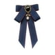 thumbnail image 2 of Broche De Lazo De Cinta Preatado Con Lazo, Broche De Corbata Para Camisa, Boda, Bricolaje, Azul Oscuro, 2 of 3