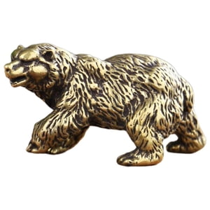 Bothyi - Estatua De Oso Coleccionable Pequeños Regalos Animales Estatua Para Café Mesa Dormitorio