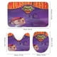 thumbnail image 3 of Monster Bash-theme 4-Piece Shower Curtain Set with Rugs, Waterproof Bathroom Decor Set Includes Bath Mat, U-Shaped Rug, Toilet Lid Cover and Curtain with Hooks, 3 of 6
