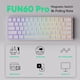 thumbnail image 4 of Teclado MONSGEEK FUN60 Pro 60 % Blanco ARGB 8 k Hz, 4 of 9