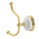 thumbnail image 1 of Gancho para bata Kingston Brass, latón pulido victoriano, 1 of 3