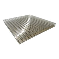 Policarbonato Alveolar 6Mm 2 Caras Uv Bronce 1,05X2,9Mts Dvp