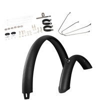 Magideal - Guardabarros Para Bicicleta De Montaña, Guardabarros Para Bicicleta De Carretera, Guardabarros De Cobertura Total Extraancho, Protector De Neumáticos Tirante Plateado De 29 Pulgadas
