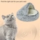 thumbnail image 5 of Cama redonda y suave para gatos con capucha, 5 of 5