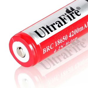 Gen - Pila Recargable 18650 Bateria Li-Ion Litio Linterna Vapeador Multicolor