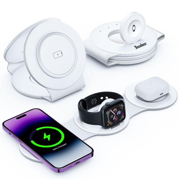 Estación de carga inalámbrica Hicober 3 en 1 para iPhone 15
