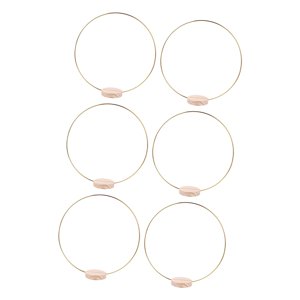 Bothyi - 6X Central Floral Hoop Piece With Wood Stand Wedding Wedding For Party Festival Dia 30Cm