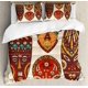 thumbnail image 1 of Indie Duvet Cover Set Group of Funky Monsters Society Different Expressions Abstract Groovy Doodle Style Decorative 3 Piece Bedding Set, 1 of 5