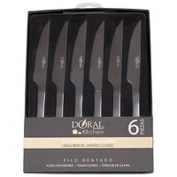 Juego 6 Cuchillos Carne Berlín Doral Acero Inoxidable - Ps