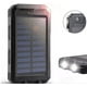 thumbnail image 1 of Cargador Solar Portátil 20000Mah Linterna A Prueba De Agua Y Polvo Negro, 1 of 9