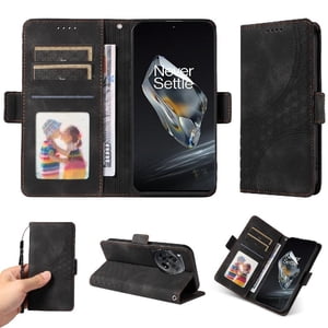 Carcasa Foxdock Oneplus 12 De Cuero Pu, Diseño Acolchado Clásico, Protección Contra Caídas Y Rayones