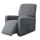 thumbnail image 3 of Sofá Reclinable Elástico Funda Antideslizante Sillón Suave Funda Antideslizante Gris, 3 of 5