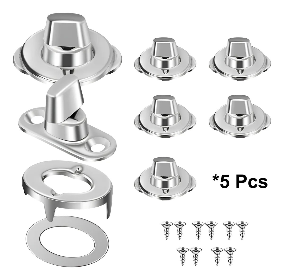 Genérica - Broches Nauticos Para Lonas X5 Unidadesexcelente Agarre. Cerradura Para Bolsos, Cerradura En Cruz, Artículos De Cuero, Cerradura Para Caja De Madera