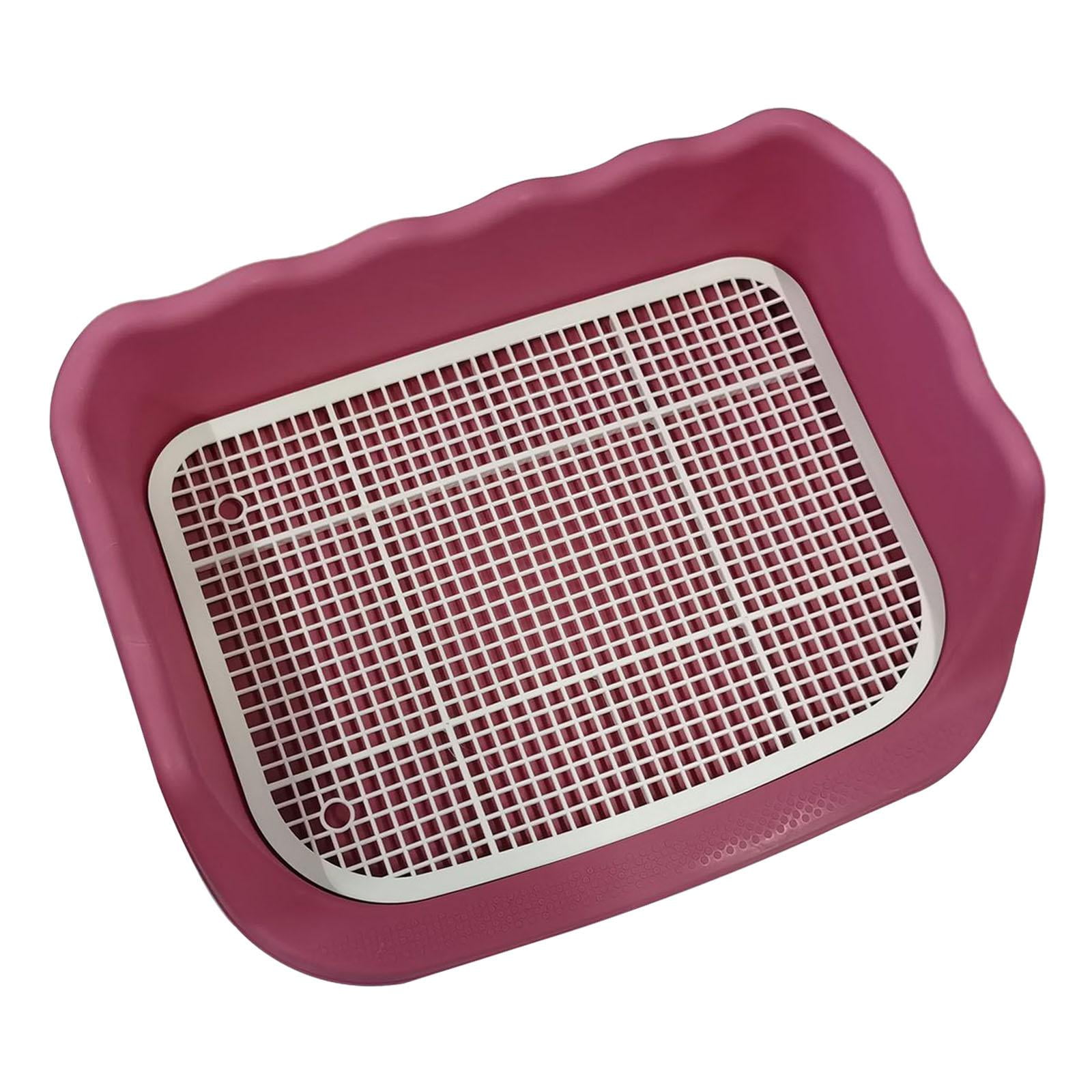 Herramienta De Limpieza De Inodoro Para Mascotas, Lavabo De Esquina De Plástico Para Gatos, Perros, Hurones, Color Rosa