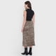 thumbnail image 3 of Falda Mujer Midi Satinada Animal Print Beige Corona, 3 of 5