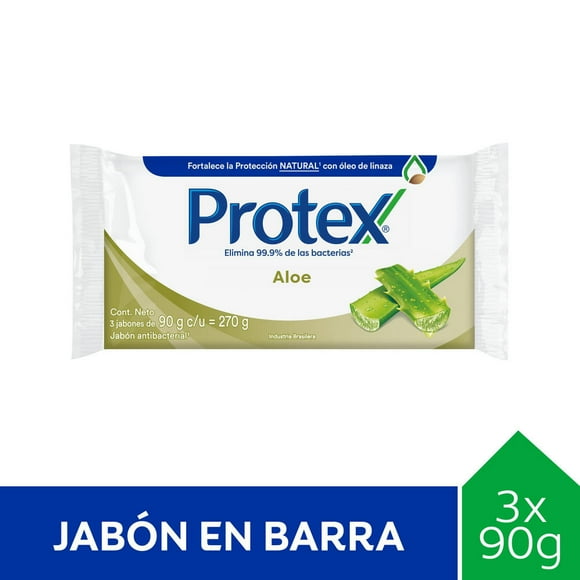 Jabón Protex de Tocador Aloe, 90 g 3 Un