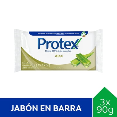 Jabón De Tocador Aloe 90 G 3 Un Protex