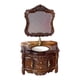thumbnail image 4 of Tocador De Baño Con Cajón, Accesorios DIY Para Modelo DIY, Regalo De Micropaisaje, Marrón Oscuro, 1:12, 4 of 5