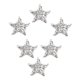 thumbnail image 2 of 6 Piezas De Parches De Estrellas De Diamantes De Imitación Para Planchar En Coser Apliques De Parche Plateado, 2 of 5