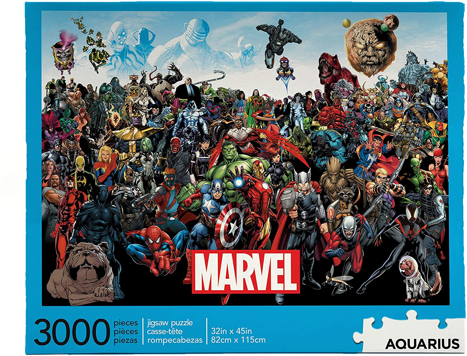 Rompecabezas Aquarius Marvel Puzzle Cast 3000 Piezas