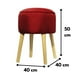 thumbnail image 3 of Pouf Francisca Burdeo 50x40x40 cm, 3 of 3