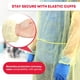 thumbnail image 3 of Bata aislante Ever Ready para primeros auxilios desechable, 30 unidades, color amarillo, 3 of 7