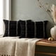 thumbnail image 1 of Set De 4 Fundas De Cojin Chenille Cuadrille Color Negro, 1 of 4