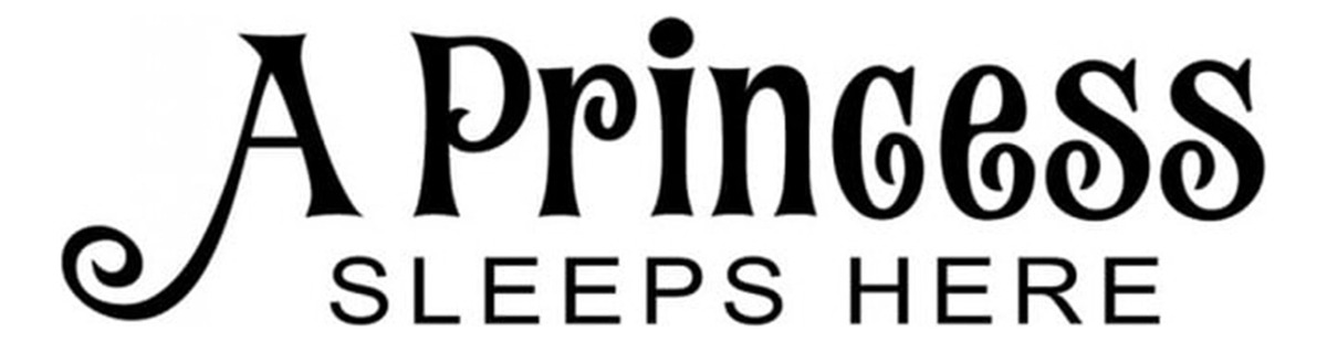 Rienda Libre Graphics - Decomural A Princess Sleeps Here Nursery Ws-17046